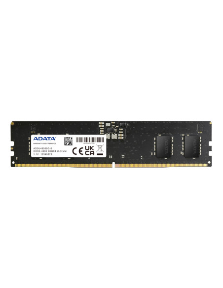 ADATA AD5U48008G-S módulo de memoria 8 GB 1 x 8 GB DDR5 288-pin DIMM ECC