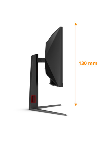 AOC G4 CU34G4Z pantalla para PC 86,4 cm (34") 3440 x 1440 Pixeles Wide Quad HD LED Negro, Rojo