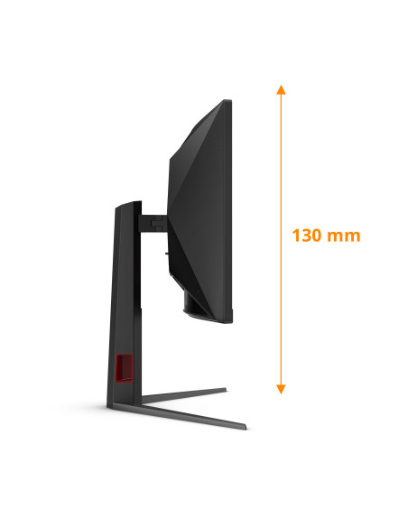 AOC G4 CU34G4Z pantalla para PC 86,4 cm (34") 3440 x 1440 Pixeles Wide Quad HD LED Negro, Rojo