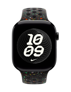 Apple MGC34ZM A Accesorios para dispositivos vestibles inteligentes Grupo de rock Negro Aluminio, Fluoroelastómero