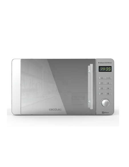 MICROONDAS CECOTEC PROCLEAN 5120 MIRROR / 20l / GRILL / 800W / HASTA 60min / MODO DESCONGELACION / 01533