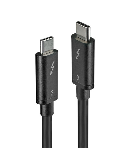 Lindy 41555 cable Thunderbolt 0,5 m 40 Gbit s Negro