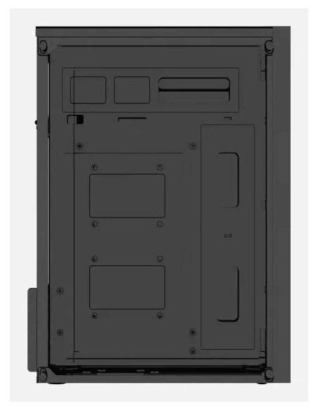 Approx APPC-201F carcasa de ordenador Negro 500 W