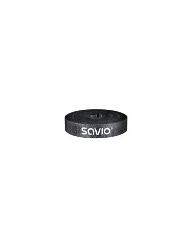 Savio OC-06 organizador de cables Universal Soporte para cables Negro
