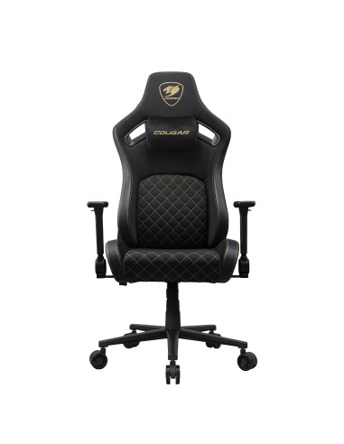 COUGAR CGR-DFF-GLB Silla para videojuegos de PC Asiento acolchado tapizado Negro, Oro
