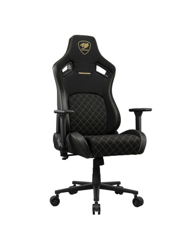 COUGAR CGR-DFF-GLB Silla para videojuegos de PC Asiento acolchado tapizado Negro, Oro