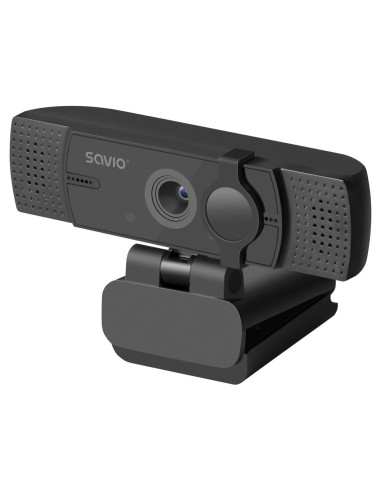 Savio CAK-05 cámara web 3,7 MP 2560 x 1440 Pixeles USB Negro