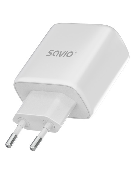 Savio LA-12 cargador de dispositivo móvil Universal Blanco Corriente alterna Carga rápida Interior