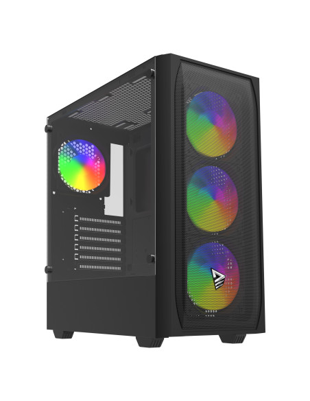 Savio Noctis Flow RGB Cubo Negro