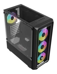 Savio Noctis Glass RGB Cubo Negro 2
