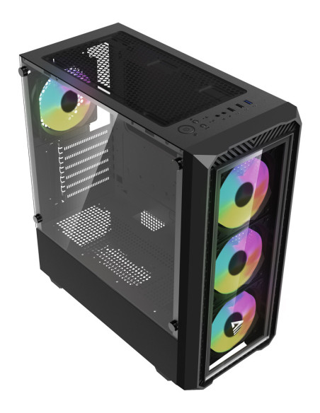 Savio Noctis Glass RGB Cubo Negro