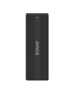 Savio AK-84 caja para disco duro externo Caja externa para unidad de estado sólido (SSD) Negro M.2 2