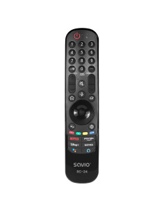 Savio RC-24 mando a distancia IR inalámbrico TV, Universal Botones