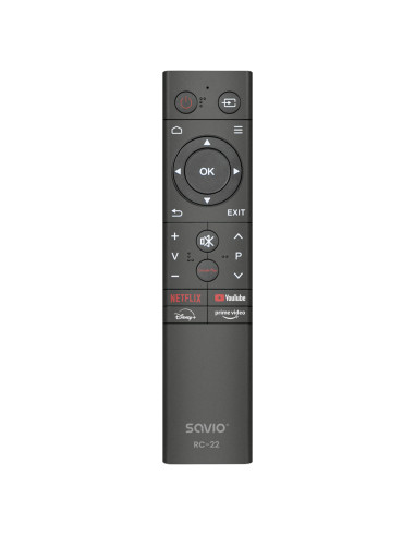 Savio RC-22 mando a distancia IR inalámbrico TV
