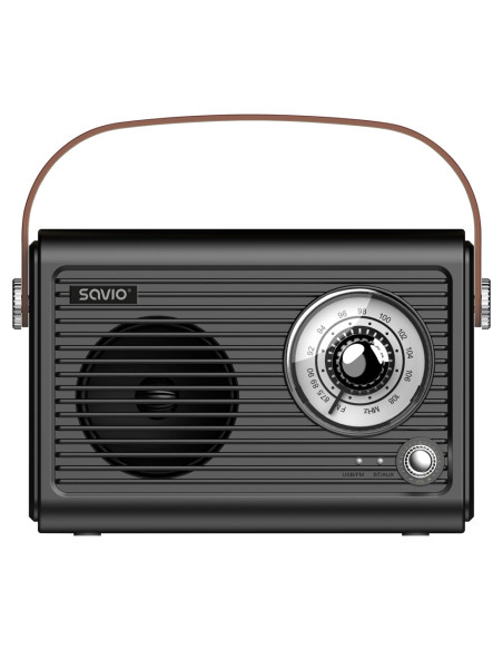 Savio RS-01 radio Portátil Analógica Negro