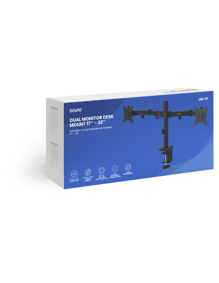 Savio UM-03 soporte Negro