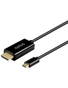 Savio Cl-190 cable USB 1 m USB C Negro 2