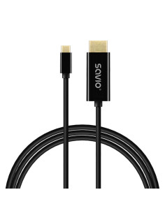 Savio CL-191 cable USB 2 m USB C Negro 2