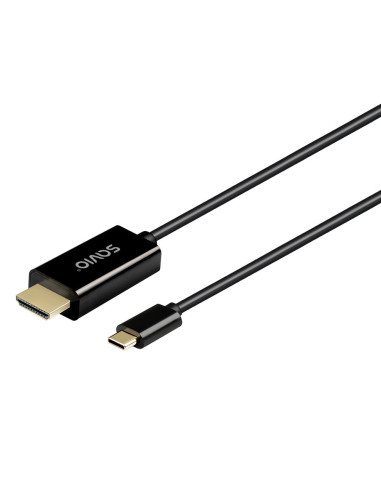 Savio CL-191 cable USB 2 m USB C Negro