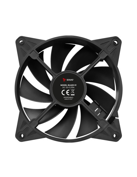 Savio BLADE sistema de refrigeración para ordenador Carcasa del ordenador Ventilador 12 cm Negro 1 pieza(s)