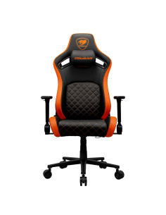 COUGAR CGR-DFL Silla para videojuegos de PC Asiento acolchado tapizado Negro, Naranja