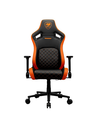COUGAR CGR-DFL Silla para videojuegos de PC Asiento acolchado tapizado Negro, Naranja