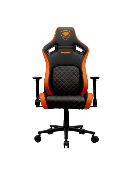 COUGAR CGR-DFL Silla para videojuegos de PC Asiento acolchado tapizado Negro, Naranja