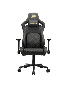 COUGAR CGR-DFL-GLB Silla para videojuegos de PC Asiento acolchado tapizado Negro, Oro