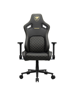 COUGAR CGR-DFL-GLB Silla para videojuegos de PC Asiento acolchado tapizado Negro, Oro 2