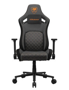 COUGAR CGR-DFF-GRB Silla para videojuegos de PC Asiento acolchado tapizado Negro, Oro