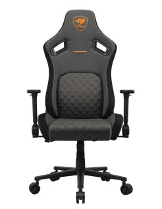 COUGAR CGR-DFF-GRB Silla para videojuegos de PC Asiento acolchado tapizado Negro, Oro 2