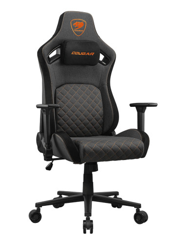 COUGAR CGR-DFF-GRB Silla para videojuegos de PC Asiento acolchado tapizado Negro, Oro