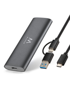 Ewent EW7061 caja para disco duro externo Caja externa para unidad de estado sólido (SSD) Gris Oscuro