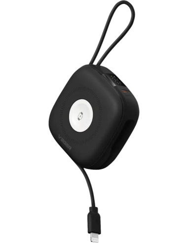 VEGER W1205 batería externa 10000 mAh Cargador inalámbrico Negro