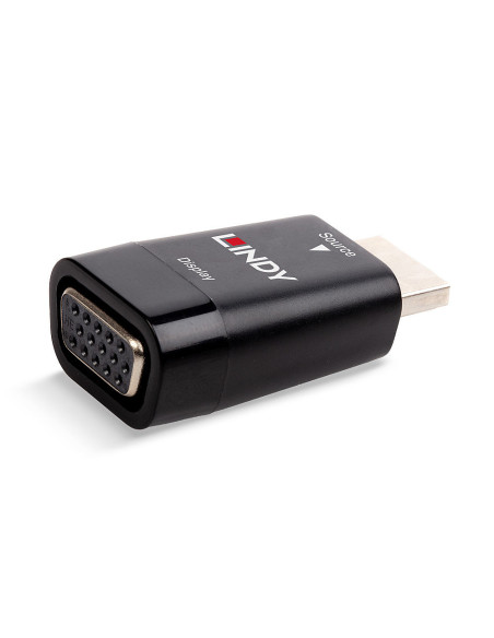 Lindy 38194 cambiador de género para cable HDMI Type A (Standard) VGA Negro