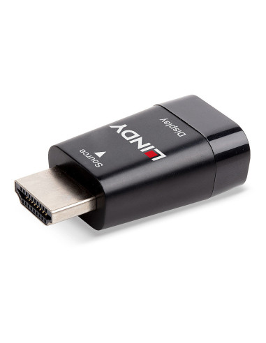 Lindy 38194 cambiador de género para cable HDMI Type A (Standard) VGA Negro