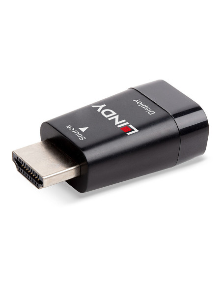 Lindy 38194 cambiador de género para cable HDMI Type A (Standard) VGA Negro