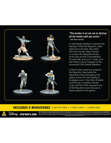 Asmodee Star Wars Shatterpoint - Hello There  General Obi-Wan Kenobi Squad Pack Figura