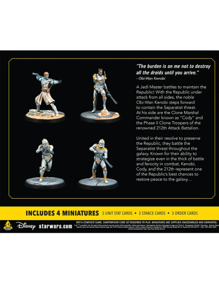 Asmodee Star Wars Shatterpoint - Hello There  General Obi-Wan Kenobi Squad Pack Figura