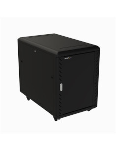 StarTech.com Armario Rack para Servidores 15U 19" 4 Columnas - Rack de Servidores con Cerradura y Seguro - Rack con Ruedas y