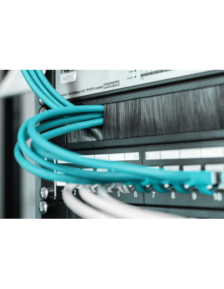 Digitus Regleta de cepillos para cables para armarios de 483 mm (19")