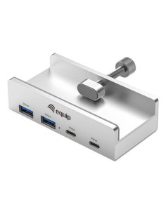 Equip 128967 hub de interfaz USB 3.2 Gen 1 (3.1 Gen 1) Type-A 5000 Mbit s Aluminio