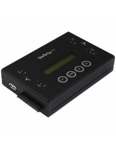StarTech.com Clonador y Borrador Independiente 1 1 para Memorias USB y Unidades de Disco Duro y SSD SATA - con Pantalla LCD -