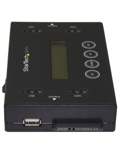StarTech.com Clonador y Borrador Independiente 1 1 para Memorias USB y Unidades de Disco Duro y SSD SATA - con Pantalla LCD - 2