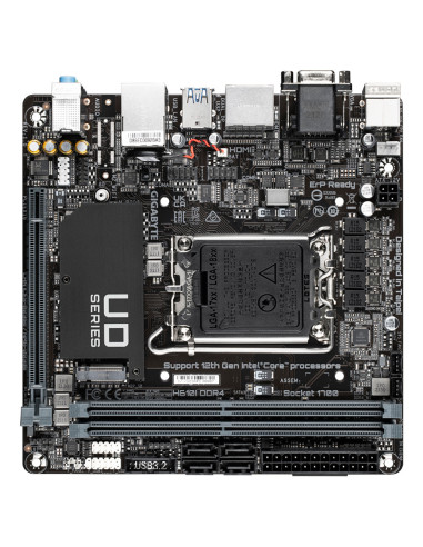 GIGABYTE H610I DDR4 Placa base - Compatible con procesadores Intel Core 14th CPUs, 4+1+1 Hybrid Digital VRM, up to 3200MHz