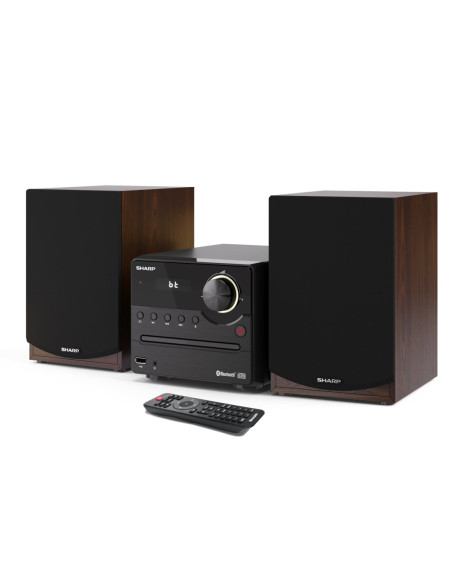 Sharp XL-B512(BR) sistema de audio para el hogar Microcadena de música para uso doméstico 45 W Marrón