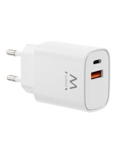 CARGADOR RED EWENT RAPIDO GaN 30W / USB-C PD / USB-A QC / COMPATIBLE APPLE Y ANDROID / EW1326