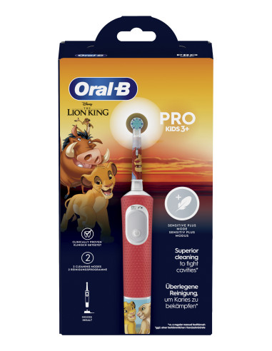 Oral-B Kids VITALITYPROLIONK cepillo eléctrico para dientes Niño Cepillo dental oscilante Multicolor