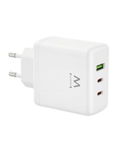 CARGADOR RED EWENT RAPIDO GaN 65W / 2 x USB-C PD / USB-A QC / COMPATIBLE APPLE Y ANDROID / EW1333 2