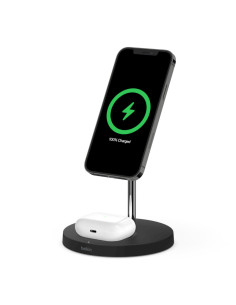 Belkin BOOST CHARGE PRO Auriculares, Smartphone Negro Corriente alterna Cargador inalámbrico Carga rápida Interior 2